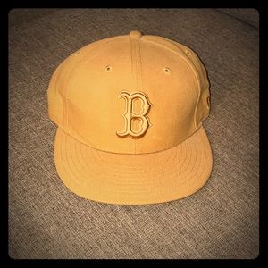 Tan Boston Red Sox hat